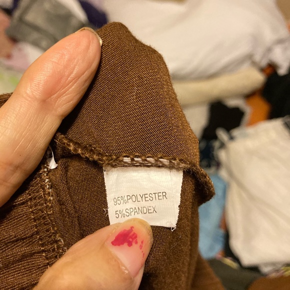 Brown leggings/lounge pants - Picture 2 of 2